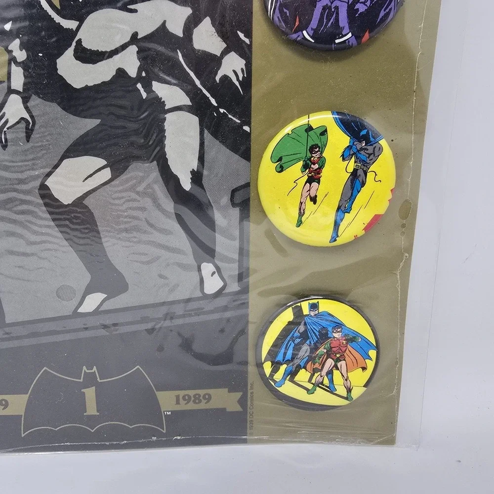 Batman‎ 1989 Button Collection #1 LE Bob Kane DC Comics 4-Pack Vintage New